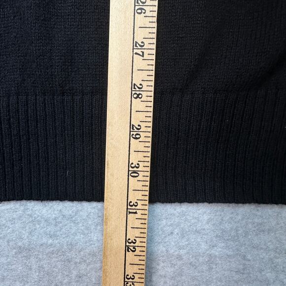 Columbia Sweater Mens S Black 1/4 Zip Pullover Knitted Wool Blend Regular Fit - Picture 9 of 10